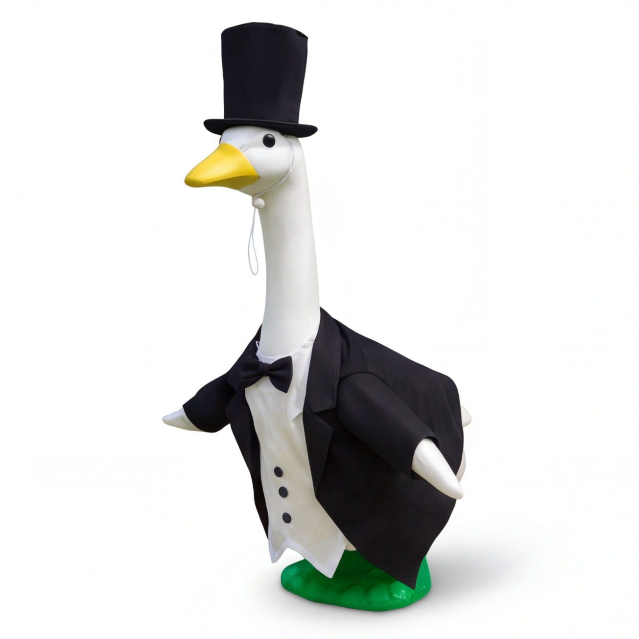 Suknia ślubna Porch Goose, lekka, luksusowa koronkowa suknia z welonem na Halloween, dekoracja dziedzińca, prezent w postaci figurki ogrodowej