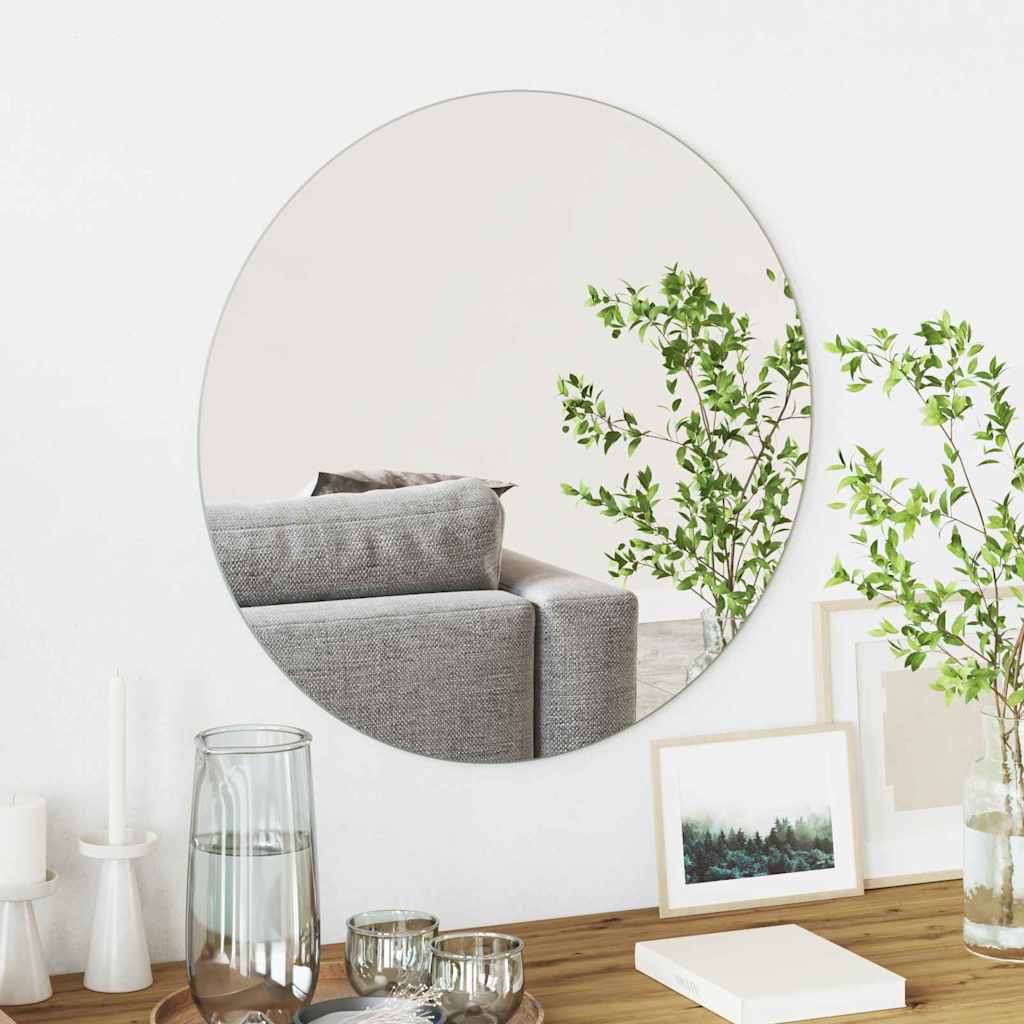 Lustro ścienne Okrągły Ø 60 cm szkło hartowane vidaXL