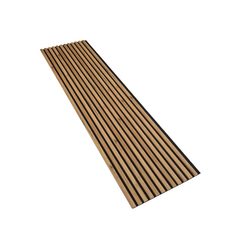 Lamele Ścienne na Czarnej Płycie SunWood 275x55cm Panele Dekoracyjne Dąb Catania 1 szt.