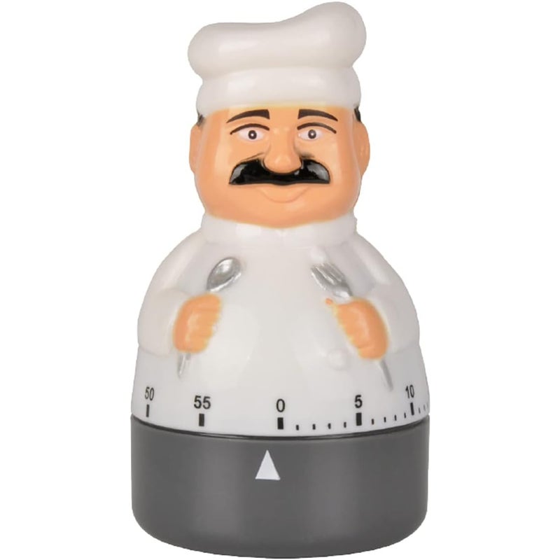 Mechaniczny minutnik kuchenny 60 min - Odliczanie - Budzik do pieczenia - Odpowiedni dla dzieci i osób starszych