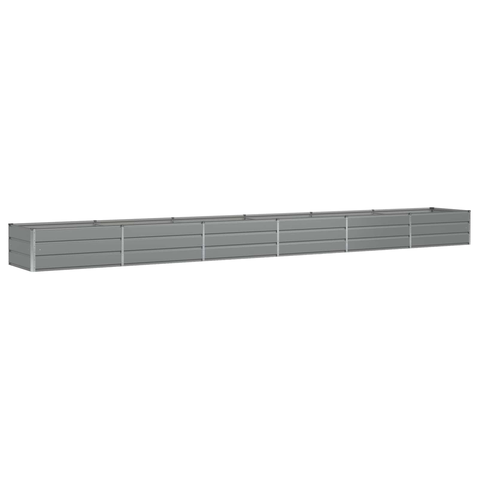 Donica Ogrodowa Stalowa 600x80x45 cm Jasnoszara na Taras