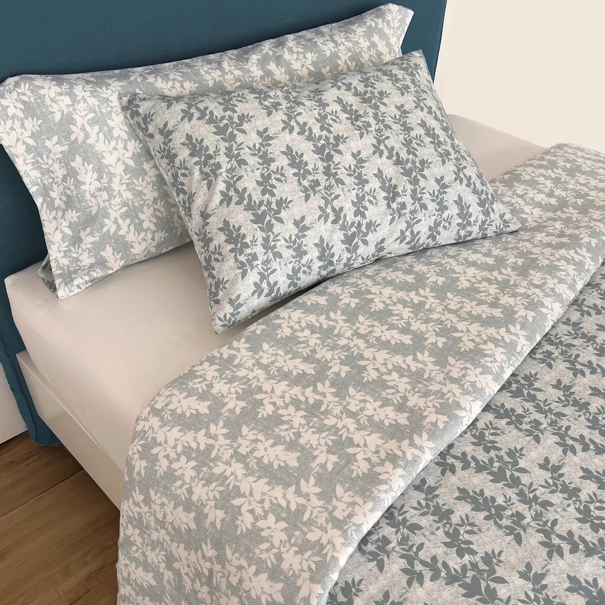 Poszewka na poduszkę Flanela bawełna 81 nici zielona 45 x 110 cm
