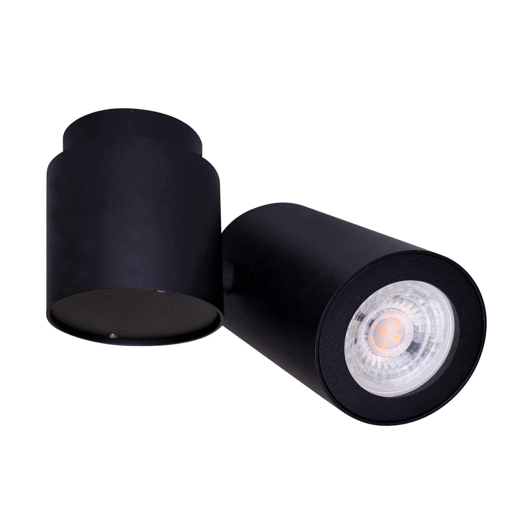 Reflektor sufitowy okrągły BARRO czarny 1xGU10x10W metal wym:15x14x6,5cm IP20 Maxlight