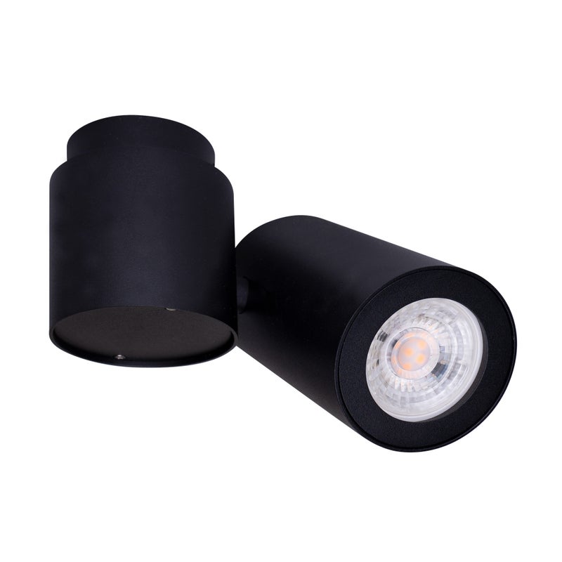 Reflektor sufitowy okrągły BARRO czarny 1xGU10x10W metal wym:15x14x6,5cm IP20 Maxlight