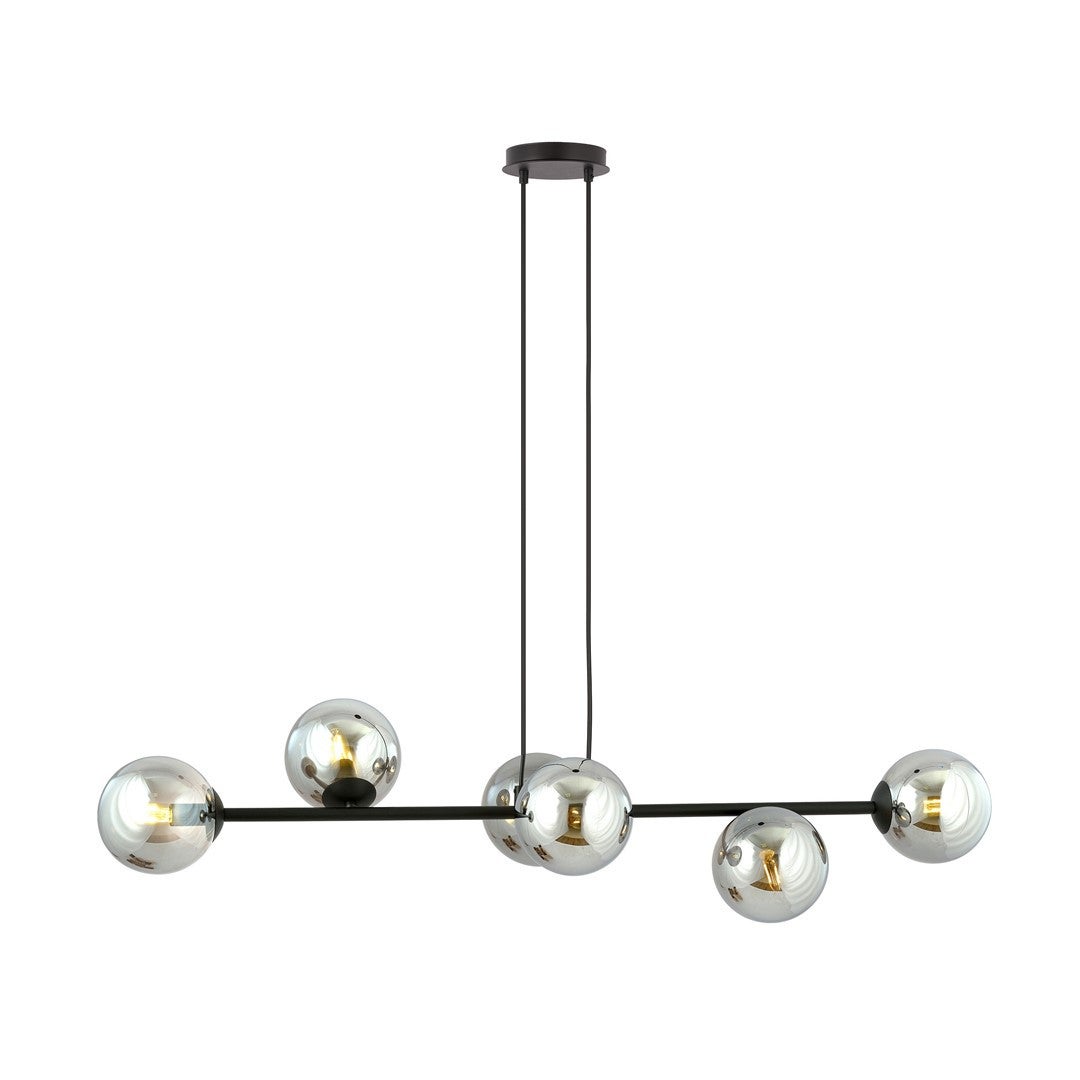 Żyrandol Emibig 6xE14 40W ROSSI 6 BL/SR 875/6