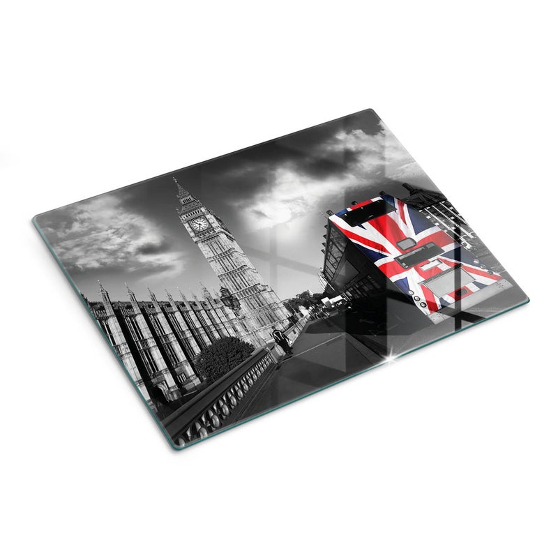 Szklana deska do kuchni z ozdobnym nadrukiem - Big Ben - 30x40 - Tulup
