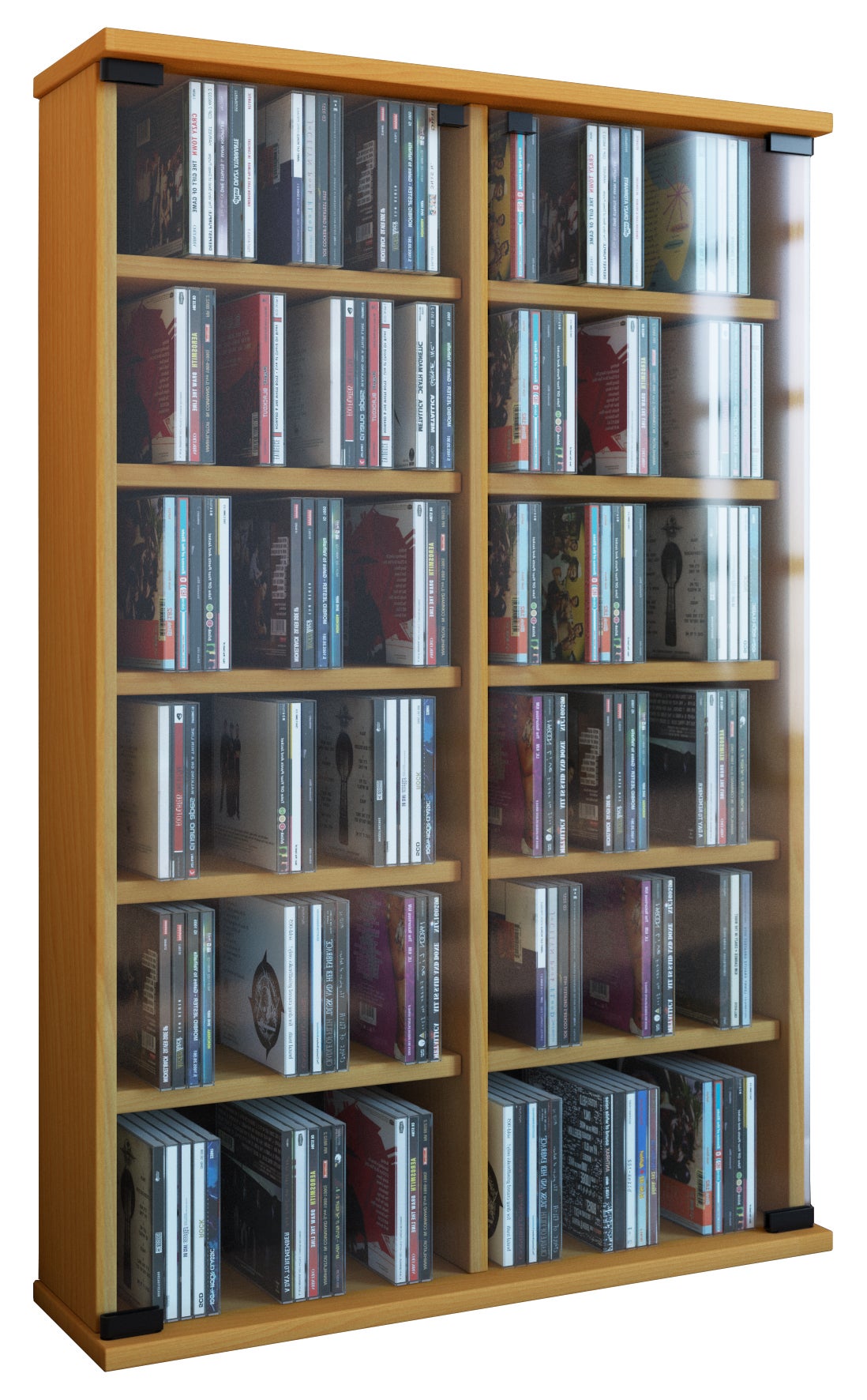 VCM Płyta CD / DVD Media Shelf Roma Księga H. 92 x B. 60 x T. 18 cm