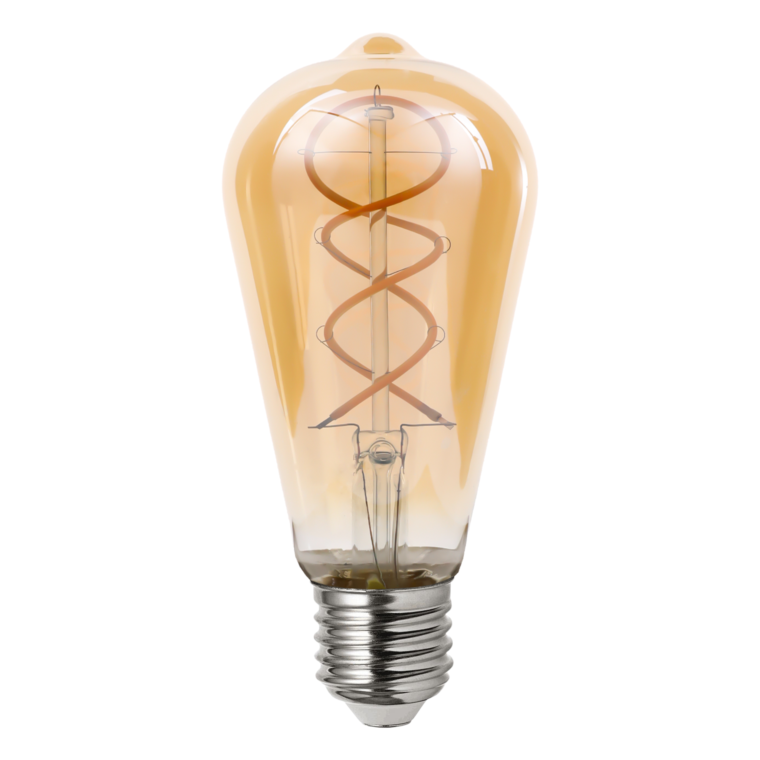 Żarówka LED E27 Filament ST64 4W 2200K ciepła biel ściemnialna amber MasterLED