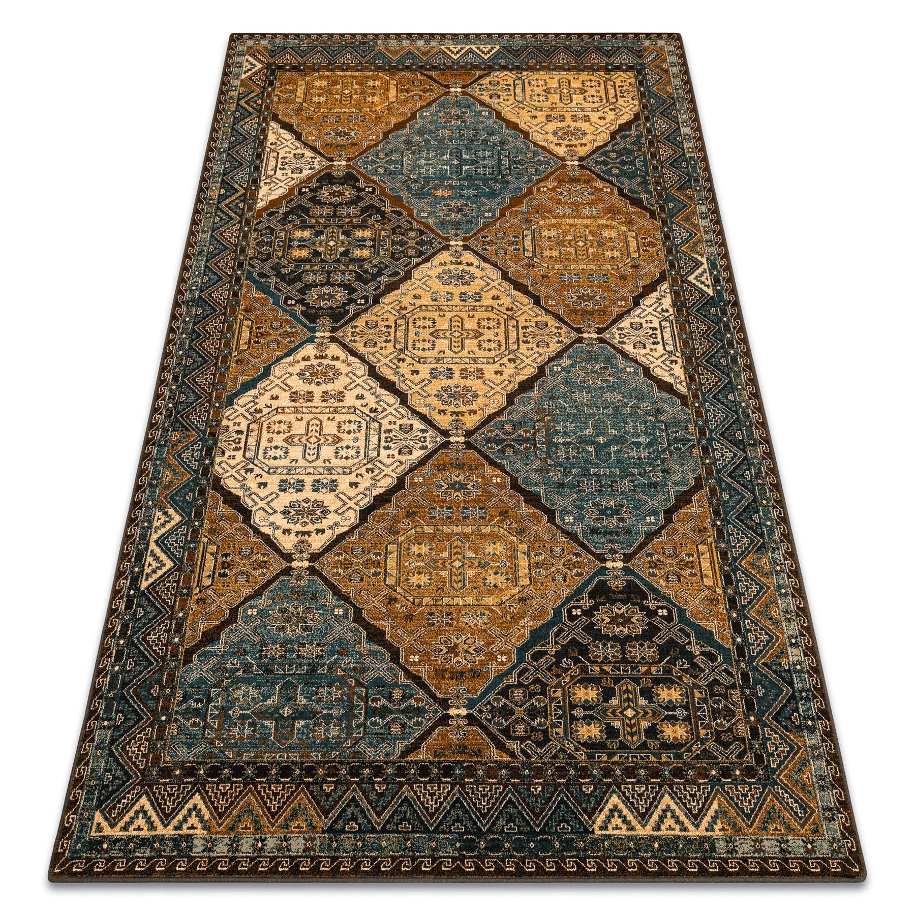 Dywan wełniany POLONIA Astoria orientalny, koniak beż 200x300 cm