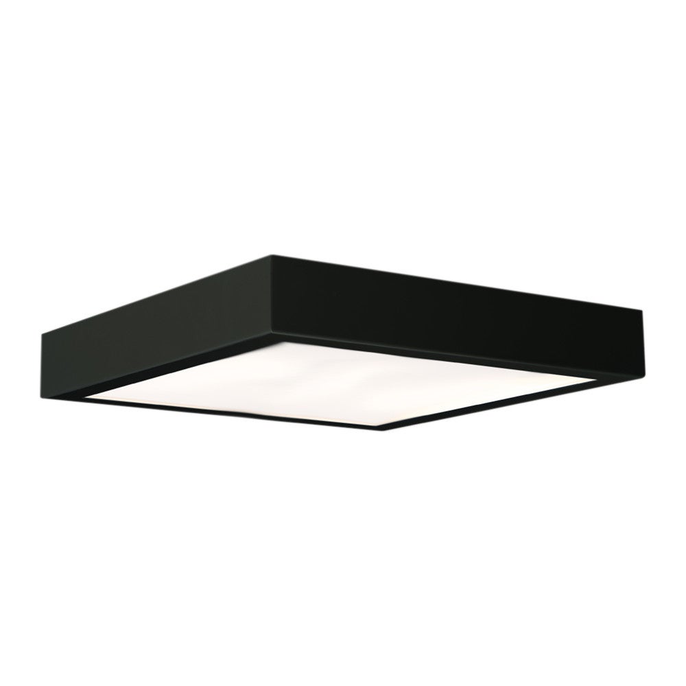 Plafon nowoczesny kwadratowy 42 cm LED 32W ciepła barwa czarny / biały NOMI Shilo