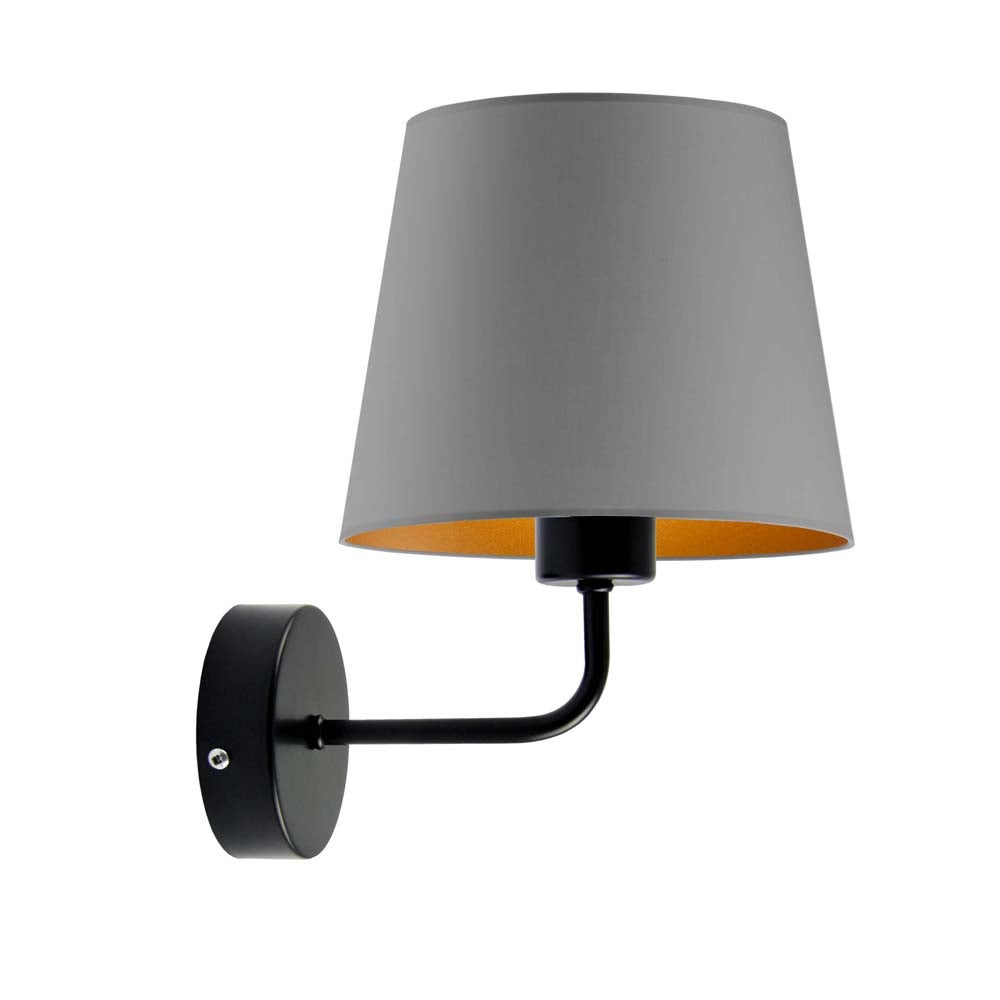 Kinkiet fajka lampa ścienna lampa na ścianę z abażurem stożek BLUES