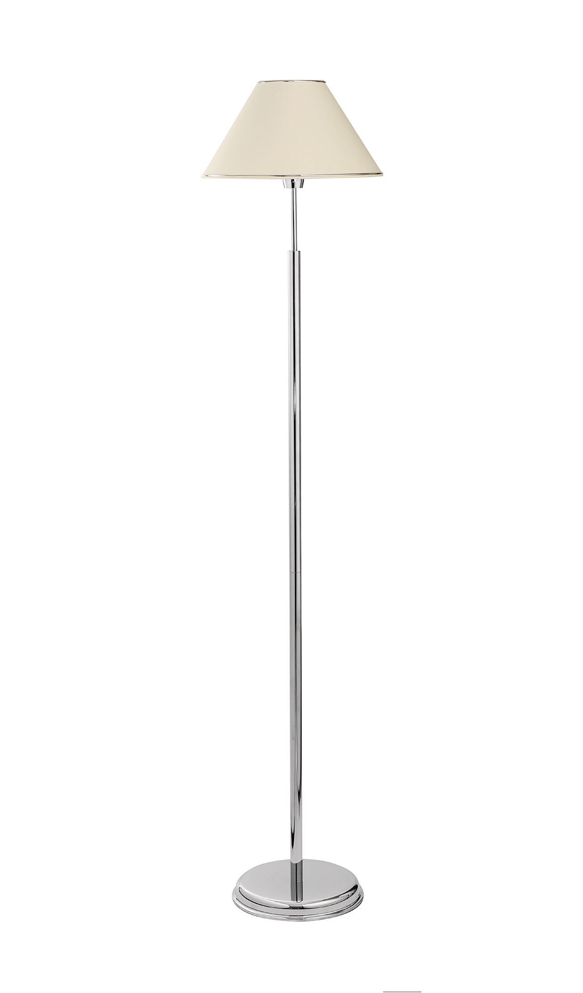 Lampa podłogowa BEGAMO Jupiter srebrno-beżowa E27 165x35x35 cm 1 szt.