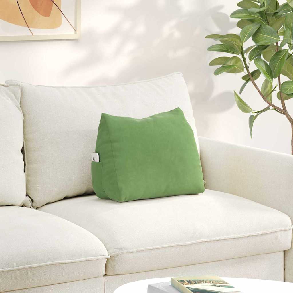 Poduszka na plecy Jasnozielony 45 x 20 x 35 cm vidaXL