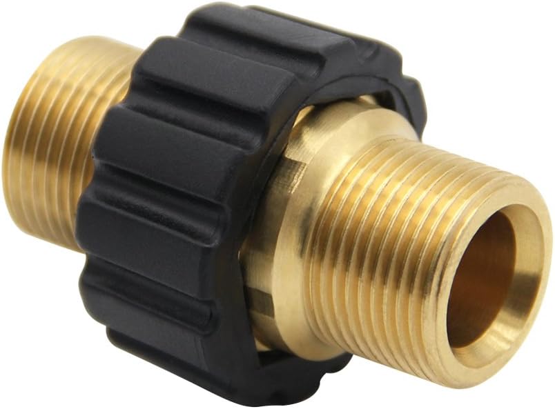 Szybkozłącze do węża M22 x 1,5, podwójny adapter męski do myjki wysokociśnieniowej