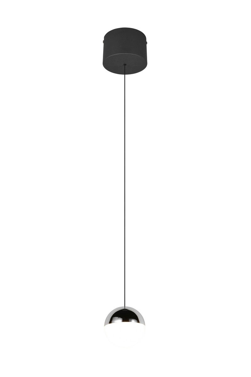 Lampa wisząca LED SENTA 5W neutralna 800lm tworzywo sztuczne czarna-chromowana-biała wym:150x12x12cm IP20 RL