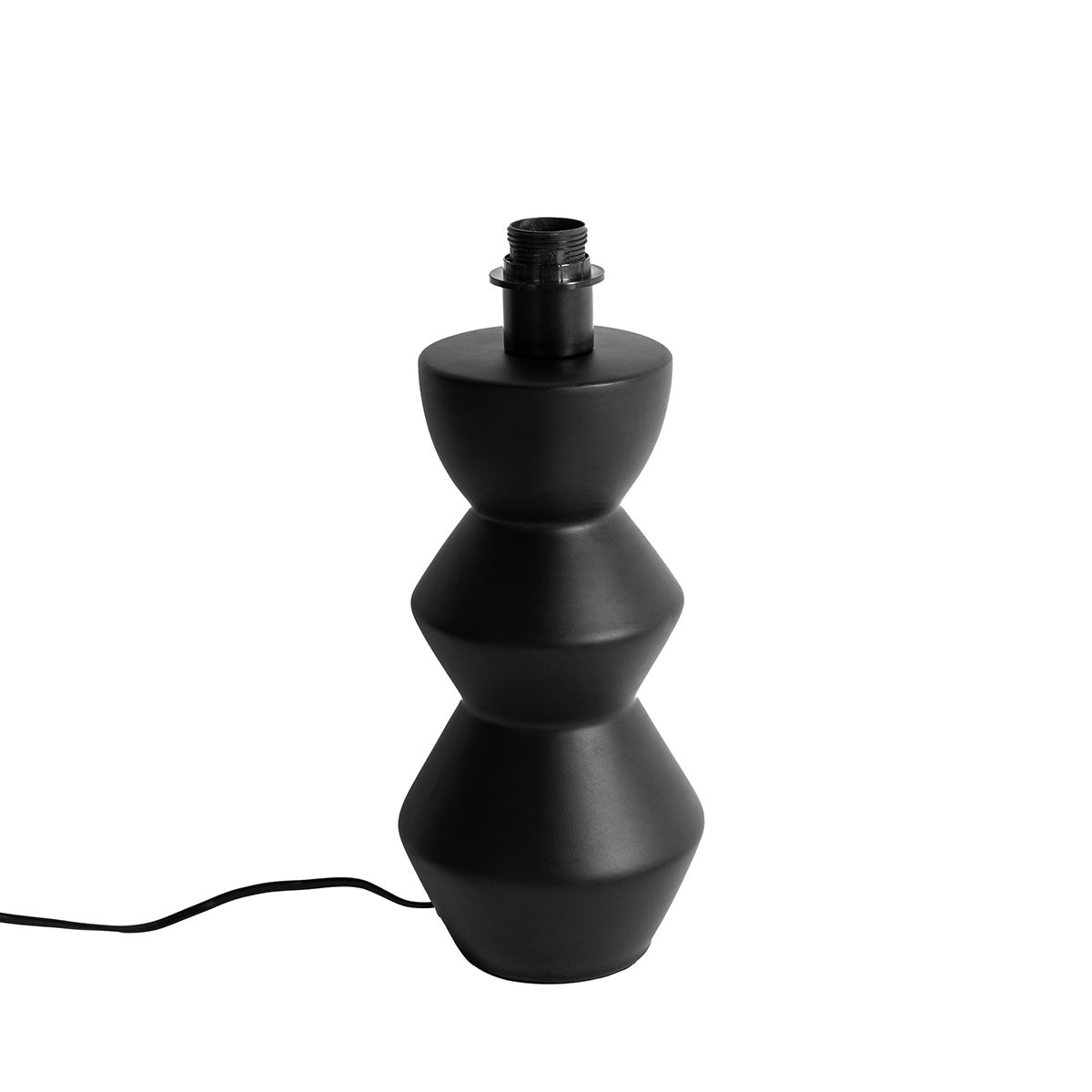 Qazqa designerski lampa stołowa bez klosza - Alisia - czarny, okrągły, max. 40w, e27, 41cm, IP20 oświetlenie wewnętrzne