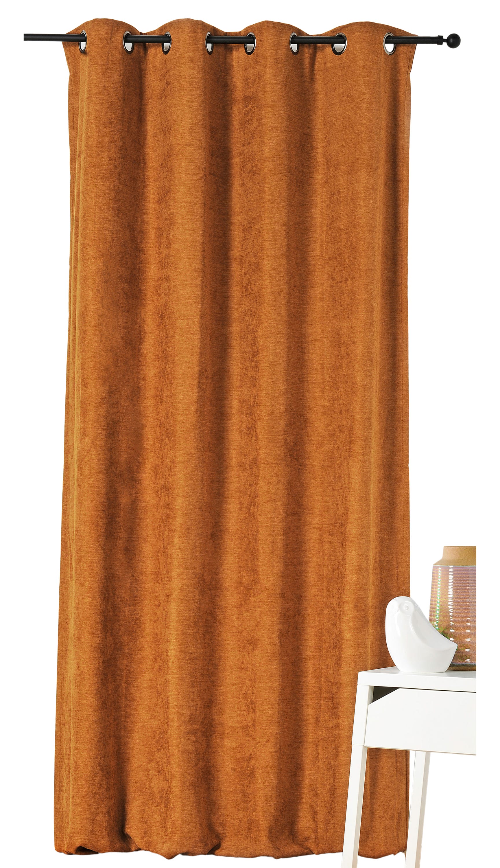 Zasłona zaciemniająca akustyczna, Alaska, pomarańczowa, wys. 260 x szer. 140 cm
