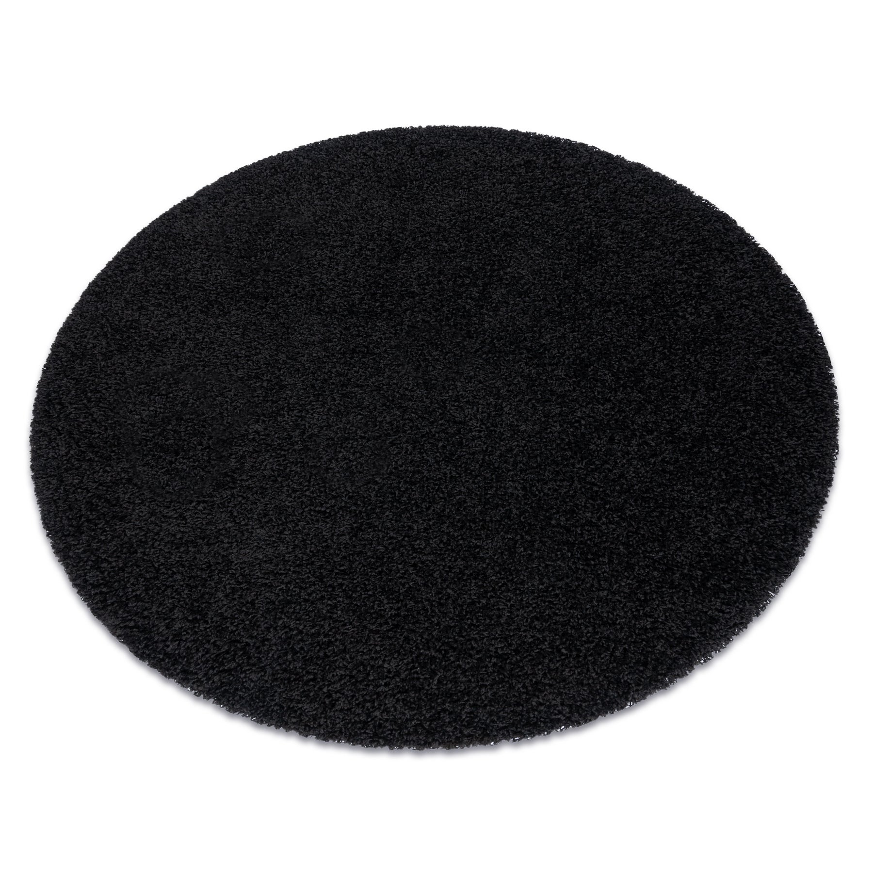 Dywan SOFFI koło shaggy 5cm czarny koło 100 cm