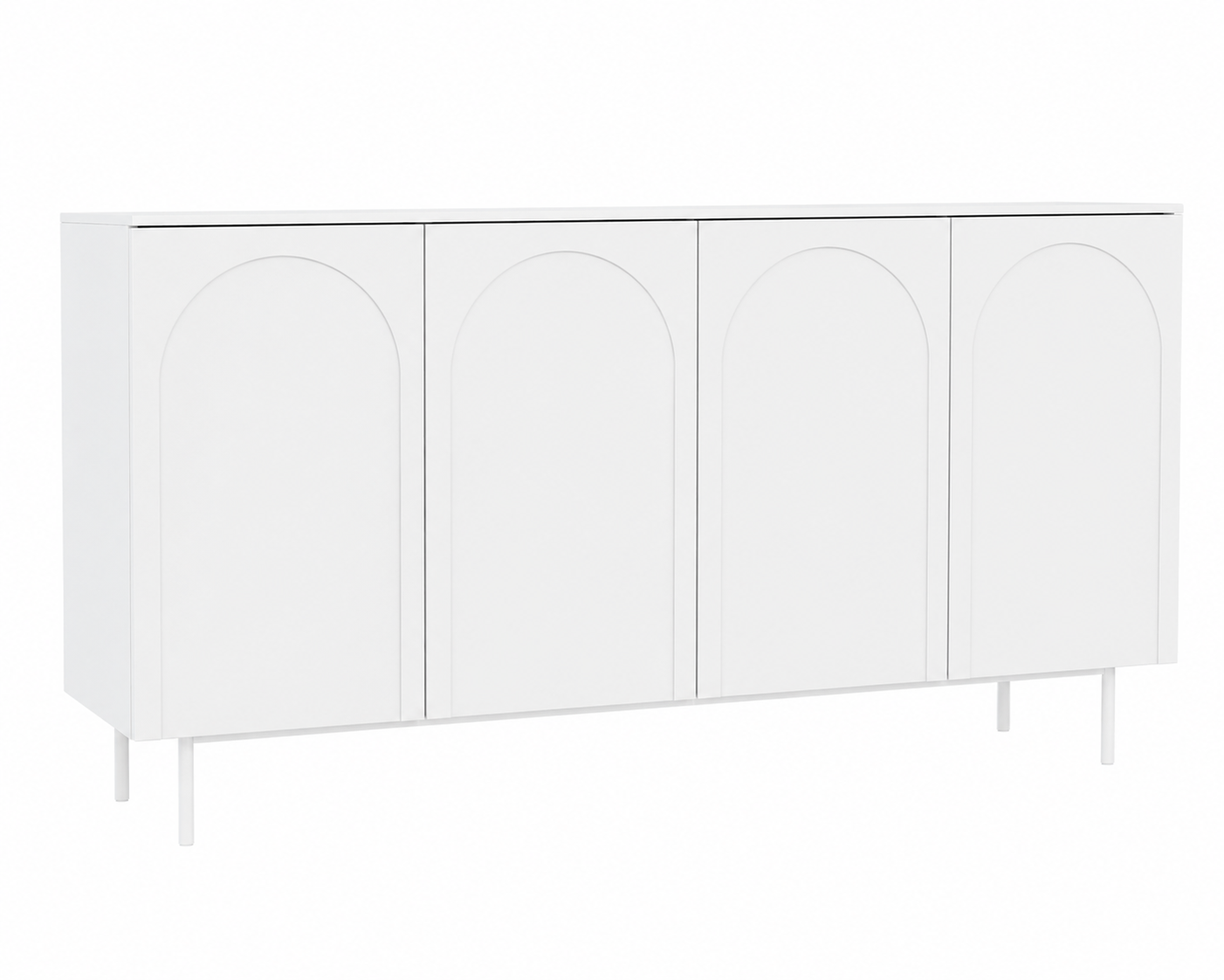 Komoda, Biały, 161 x 42 x 87,6 cm