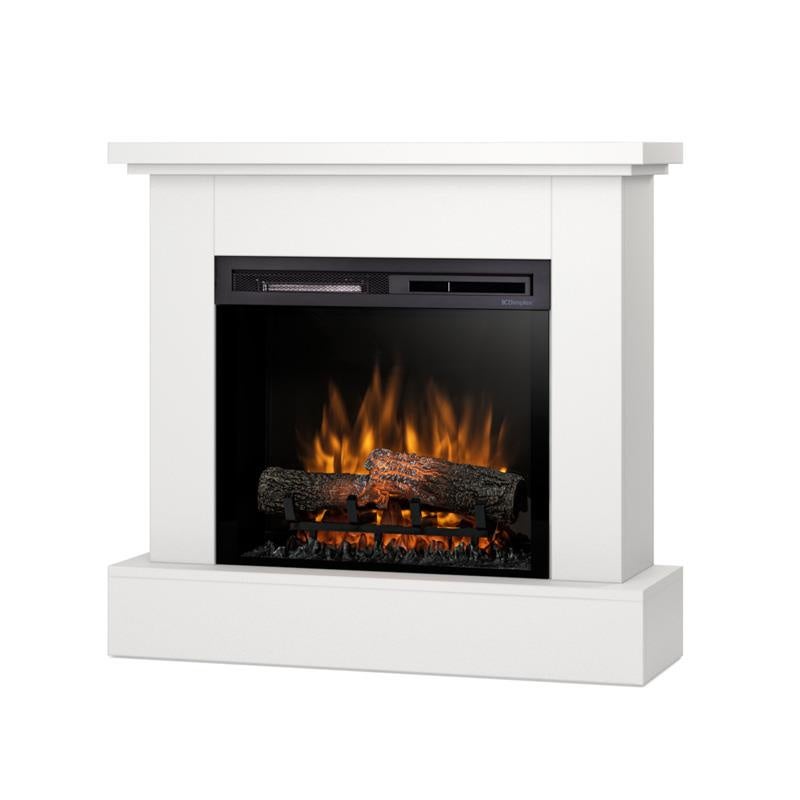 Kominek elektryczny 23" XHD 1400W z funkcją grzania LED biały mat Warmtec Jukon