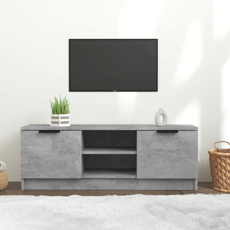 Szafka pod telewizor, szarość betonu, 102x35x36,5 cm vidaXL
