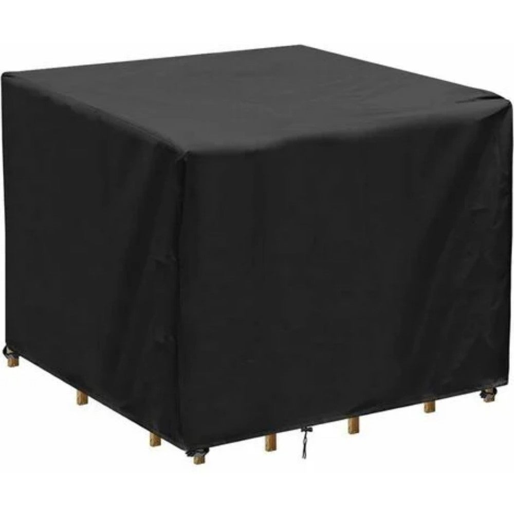 Pokrowiec na Kwadratowy Stół Ogrodowy, Odporny na Promieniowanie UV, Pokrowiec na Stół z Tkaniny Oxford Krzesło Meble Ogrodowe Zewnętrzne (90x90x90cm)