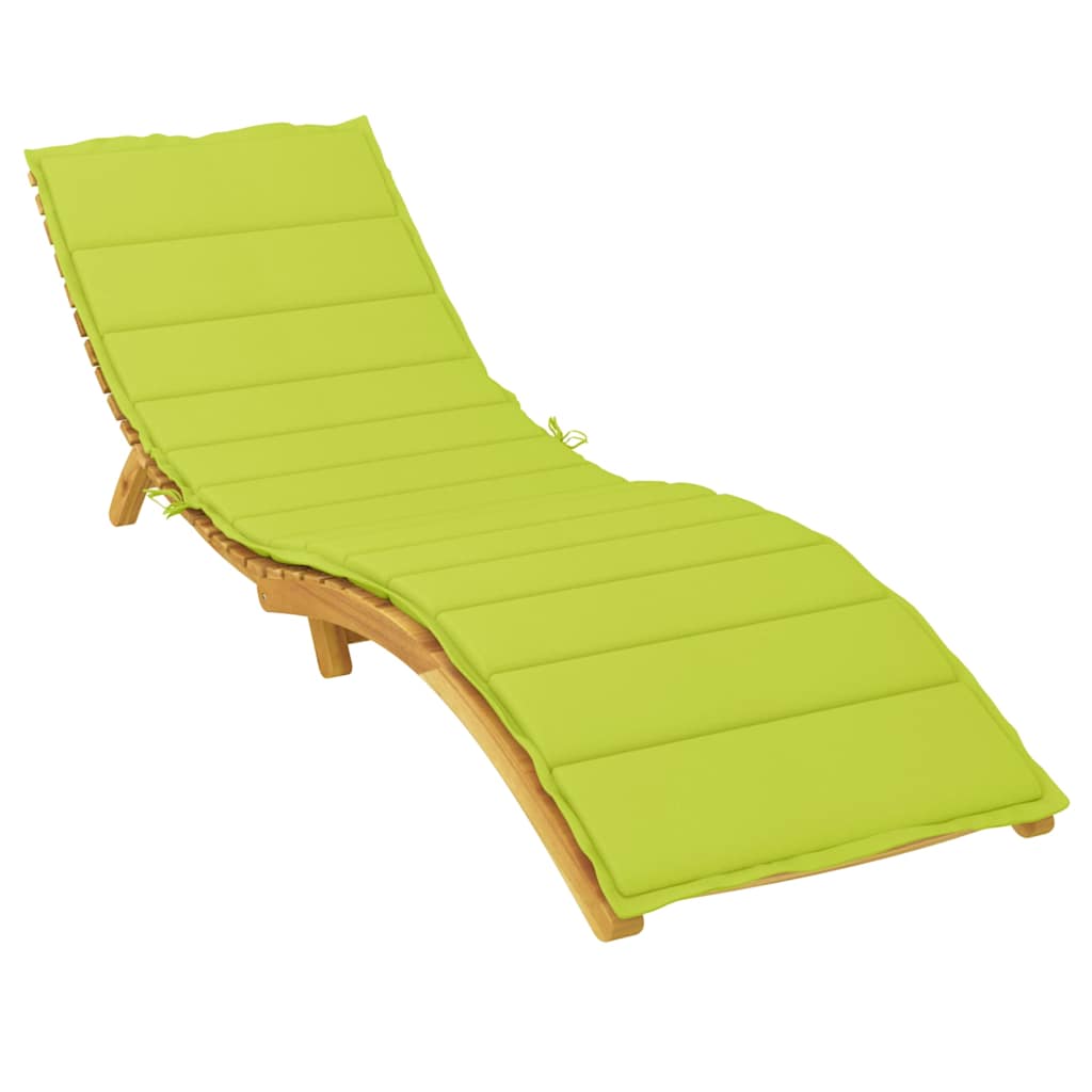 Poduszka Ogrodowa na Leżak 50x200 cm Odporna na Wodę Jasnozielona na Taras