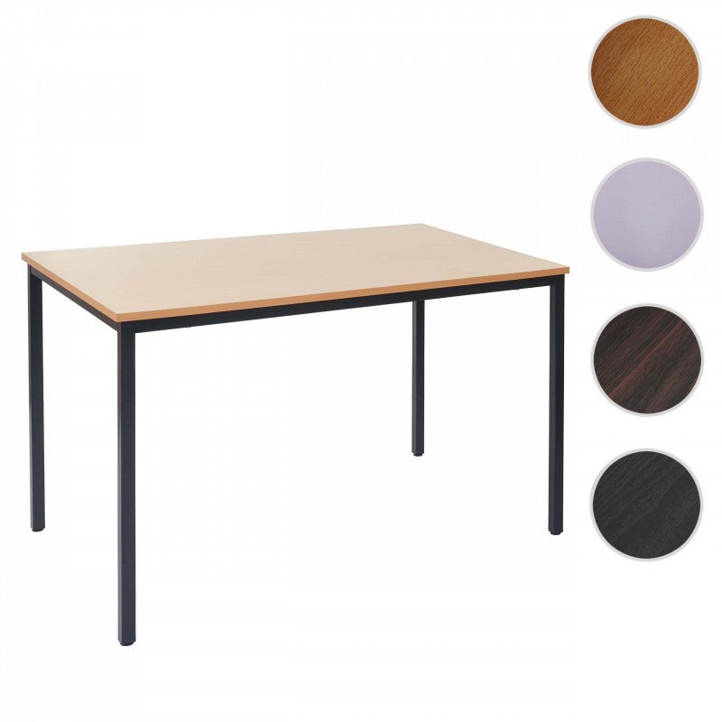 Biurko Braila, stół konferencyjny stół biurowy stół seminaryjny, 120x80cm MDF ~ biały