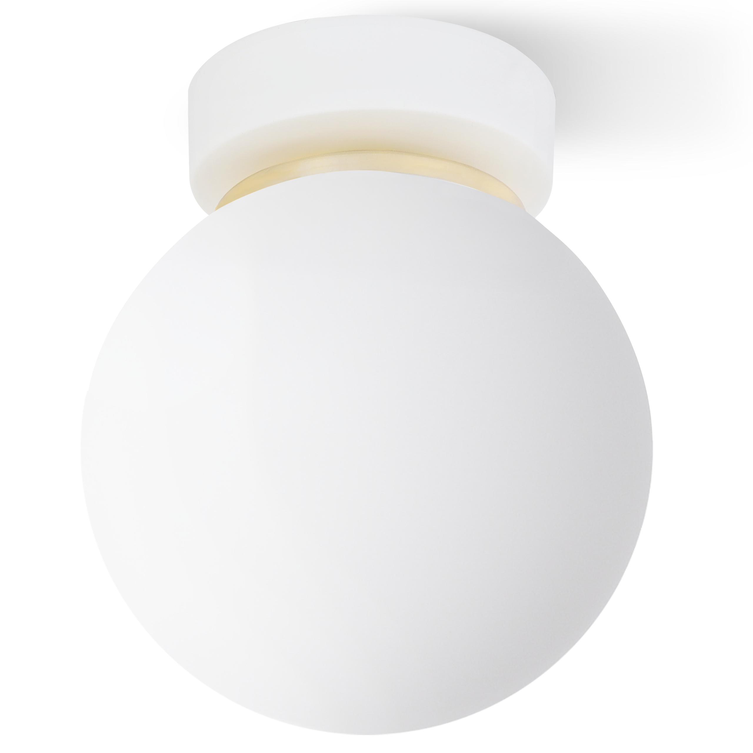 Lampa sufitowa Light Home LH Alta 1x E14 klosz szklany biały/złoty
