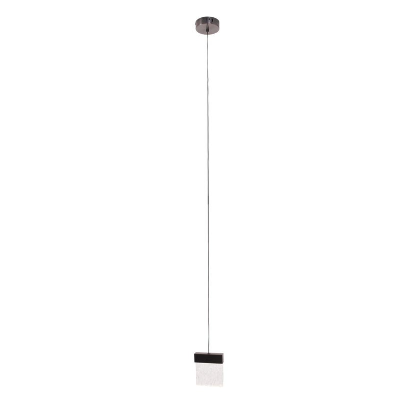 Lampa wisząca czarna kryształowy klosz VETRO LED 4.5W P0574D Maxlight