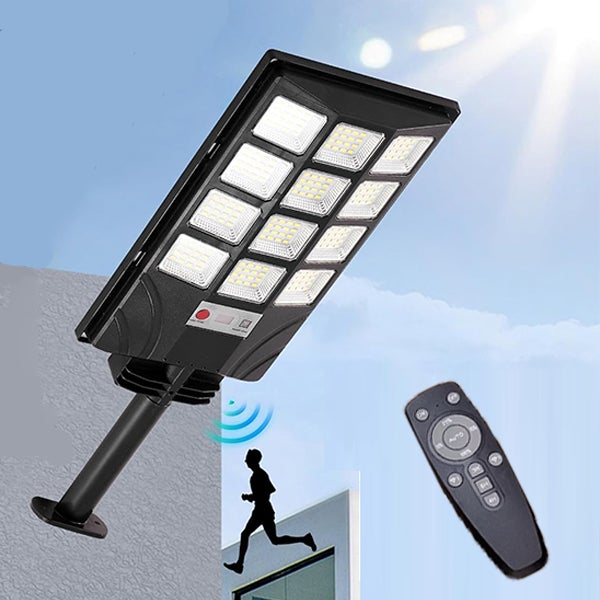 600W, 192led, Lampa słoneczna, do użytku zewnętrznego, czujnik ruchu wodoodporny, inteligentny pilot, kinkiet, światło białe,