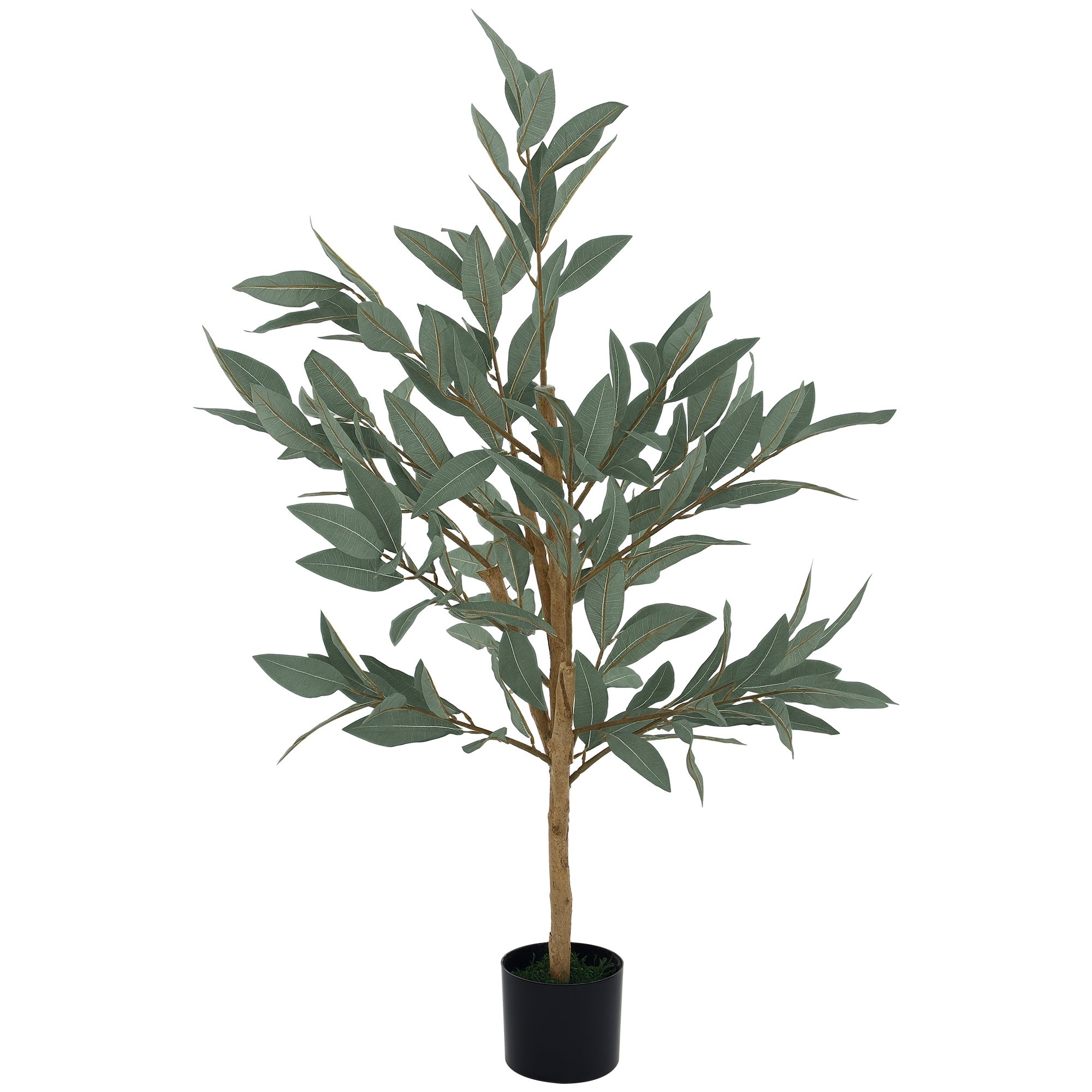 Sztuczne drzewo laurowe 120 cm Dekoracja do domu, biura, balkonu, sypialni, zielone