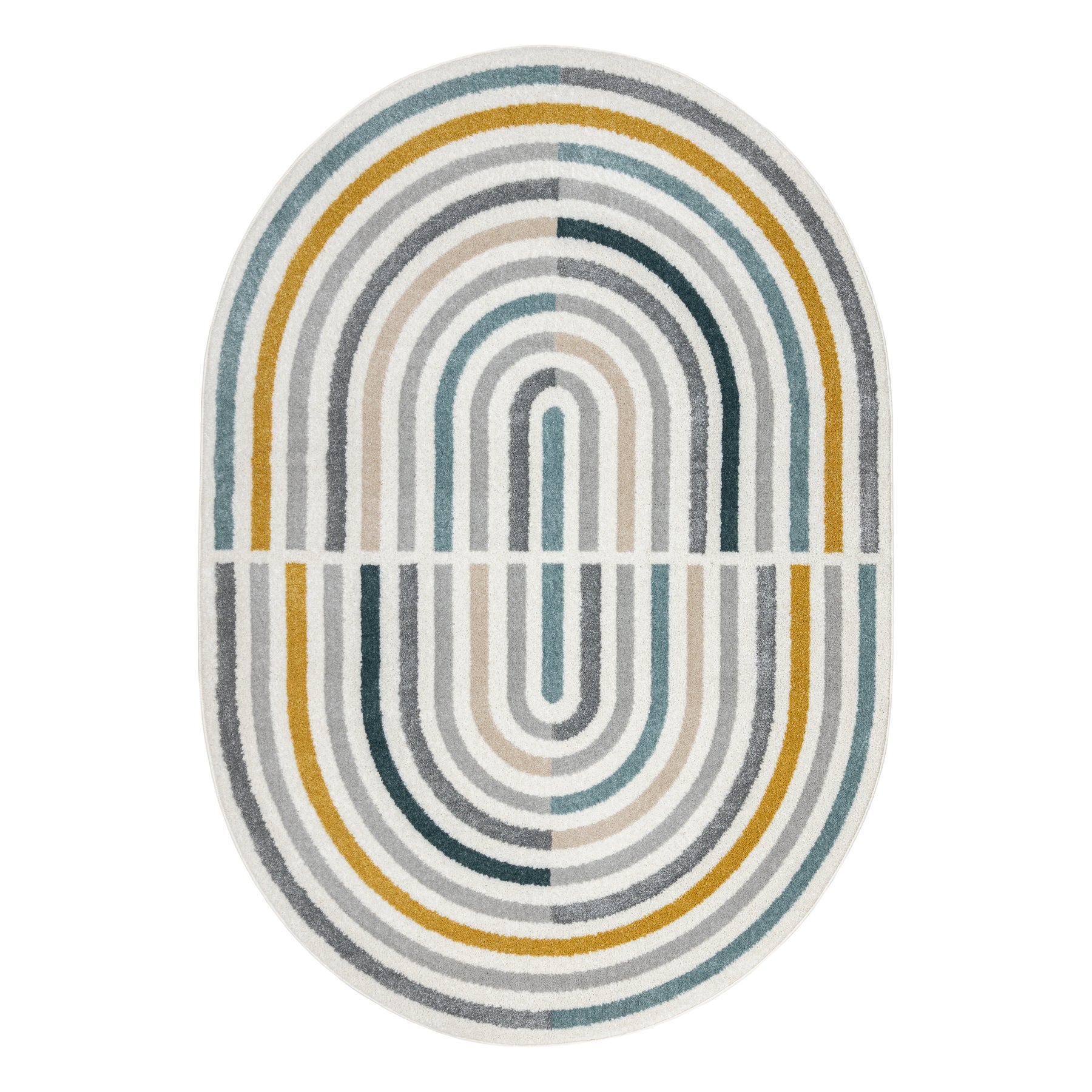 Dywan FUSION 5711 biały / ciemny zielony Shape - Geometryczny, nowoczesny, abstrakcyjny, nieregularny 200x290 cm