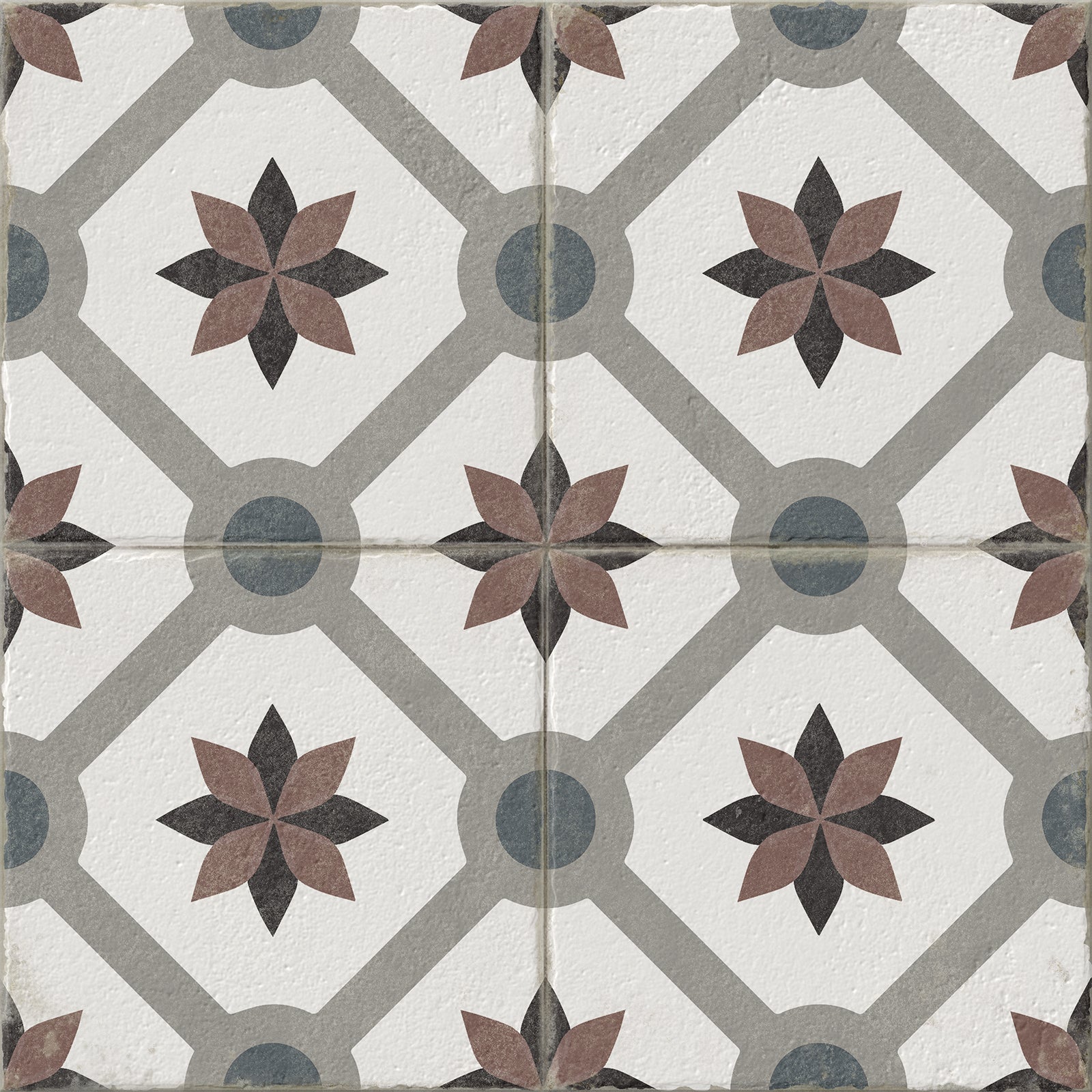 Gres szkliwiony ATELIER BLOOM GPT1237 multicolor mat 42x42 gat. I