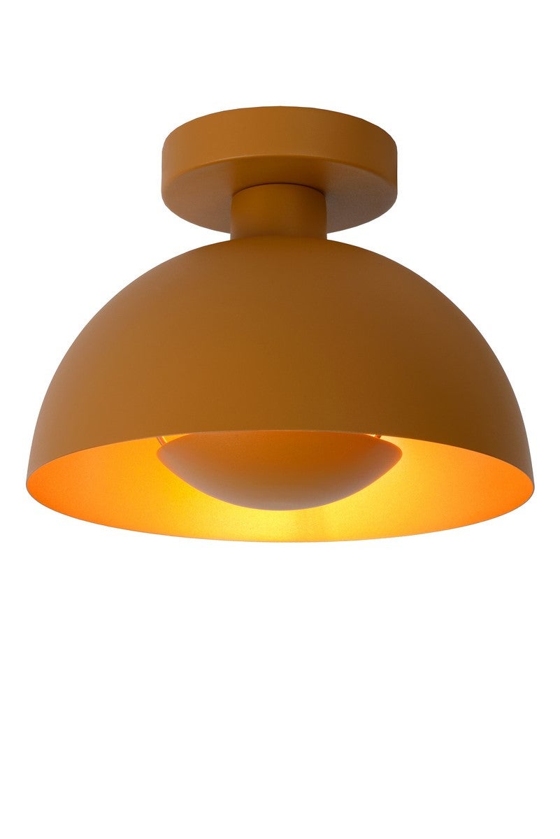 Lampa sufitowa SIEMON ochra żółta 1xE27x40W metal wym:19x25x25cm IP20 Lucide