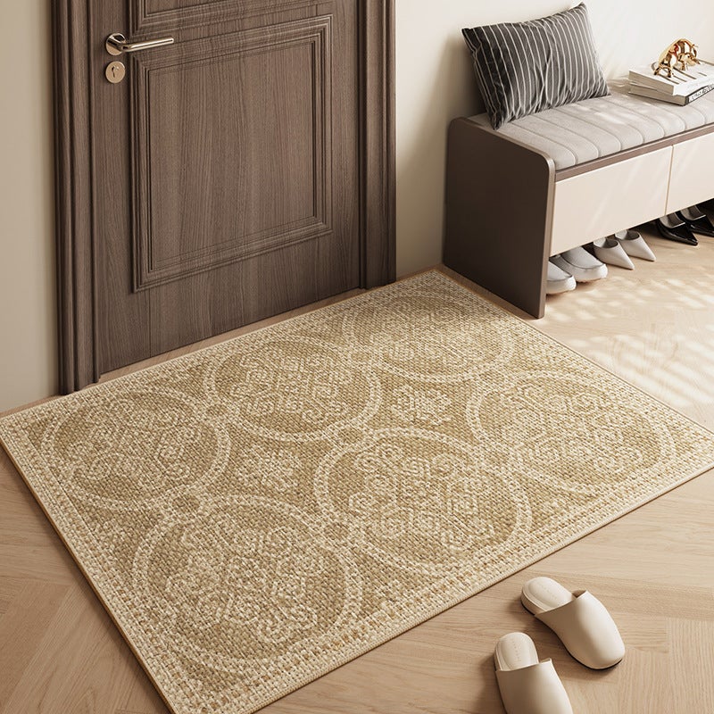 Minimalistyczny dywanik z lnu – chłonny, szybkoschnący, antypoślizgowy – dywanik do przedpokoju – (50 x 80 cm) – dywanik z lnu