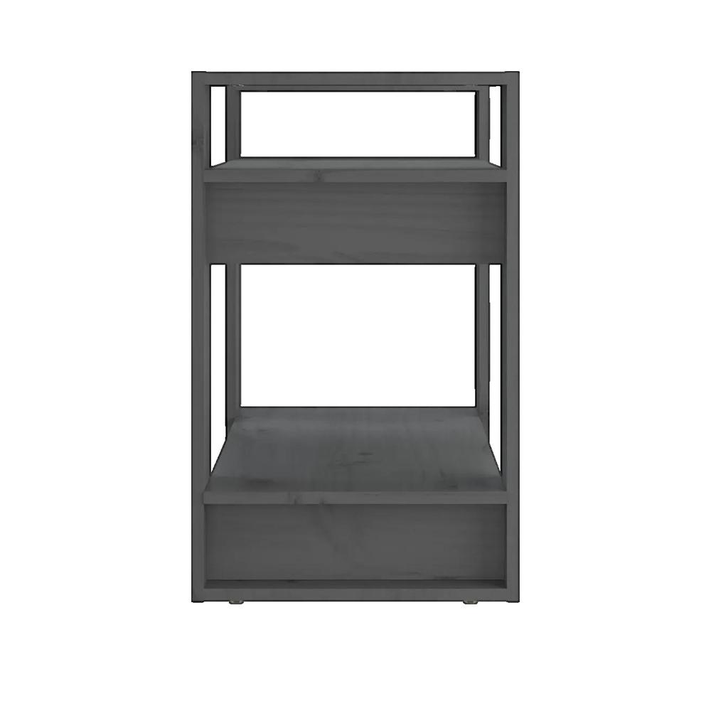 Regał vidaXL Szary Lite drewno sosnowe 60x35x57 cm Wszechstronny i solidny