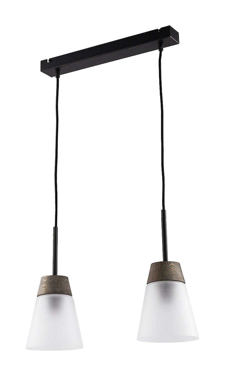 Lampa wisząca DOMINO I Jupiter czarno-szara E27 60 cm 1 szt.