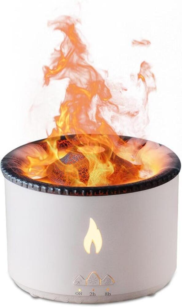 Dyfuzor zapachowy Volcano Flame z nawilżaczem: ultradźwiękowy dyfuzor zapachowy o dużej pojemności 360 ml