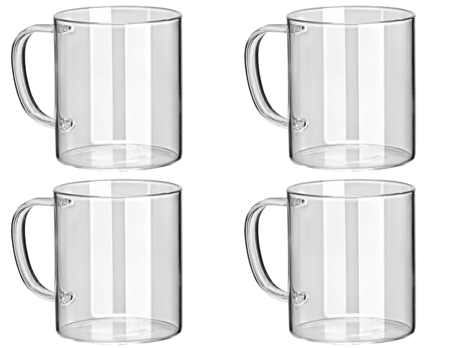 Komplet kubków Estia szklanki transparentne 250 ml 4 szt.