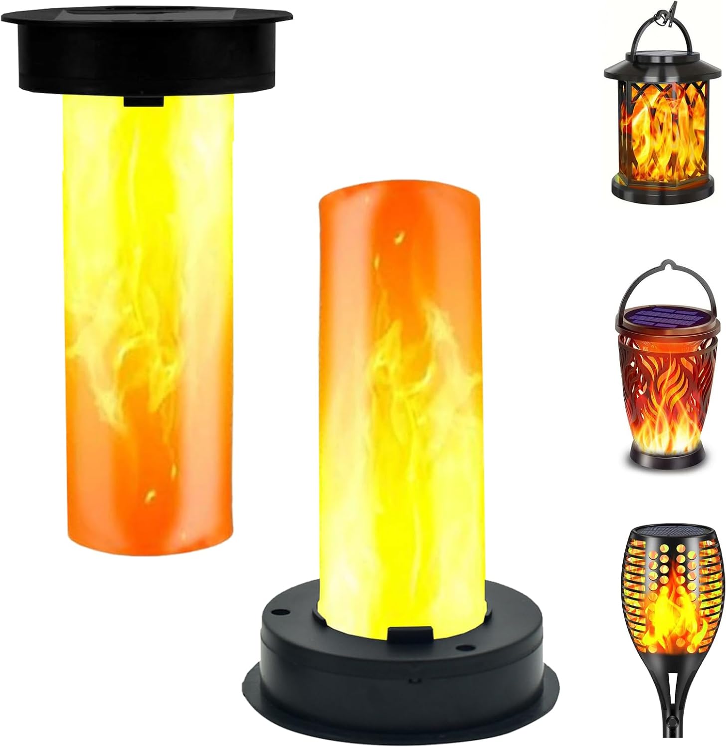 Lampy solarne zewnętrzne, 2 zapasowe lampy solarne 8,5 cm, lampy solarne ogrodowe, dekoracja ogrodowa, żarówka solarna, do ścieżek