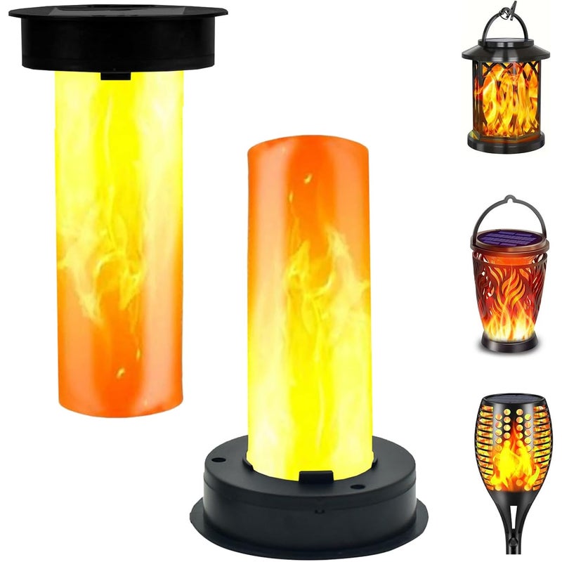 Lampy solarne zewnętrzne, 2 zapasowe lampy solarne 8,5 cm, lampy solarne ogrodowe, dekoracja ogrodowa, żarówka solarna, do ścieżek