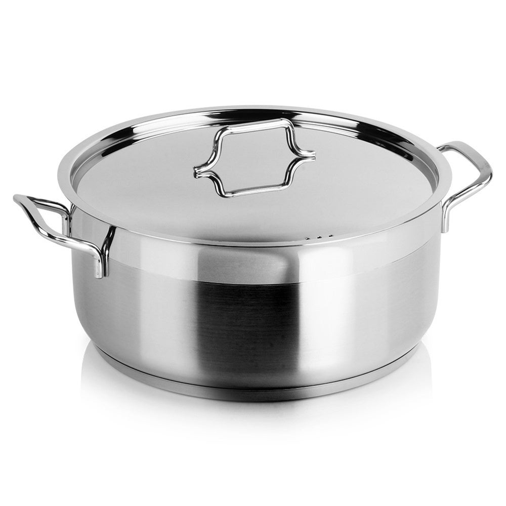 Garnek stalowy z pokrywką ANETT 30 cm, 8,5 l