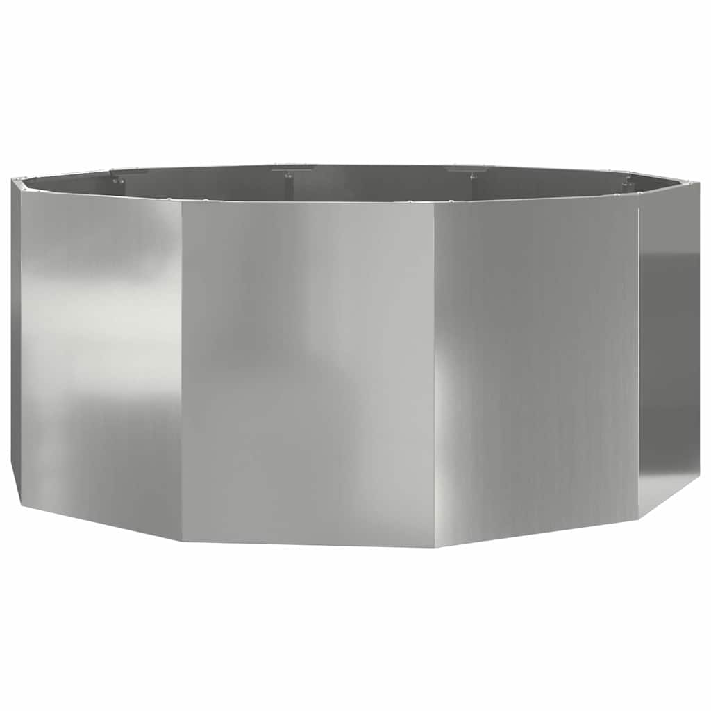 Donica Srebrny 120 x 120 x 50 cm Stal Galwanizowana