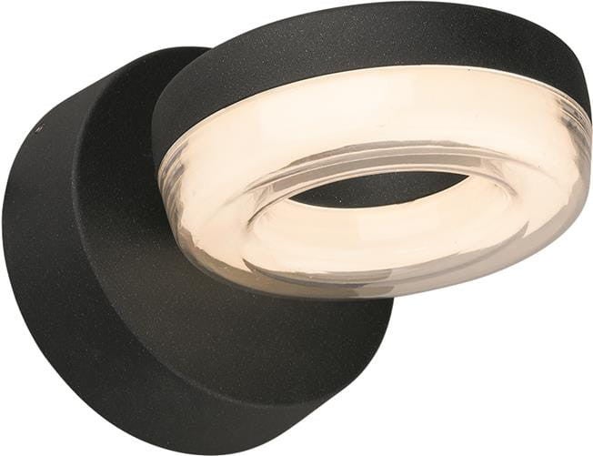 Kinkiet zewnętrzny DONUT LED 6W czarny wym:12x12x16cm IP20 Nowodvorski Lighting