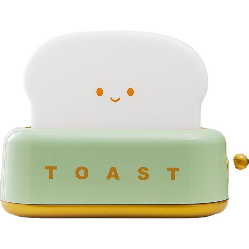 Akumulatorowa lampka nocna Toast – zielona, regulowana jasność, lampka nocna dla dzieci, lampka nocna przy łóżku