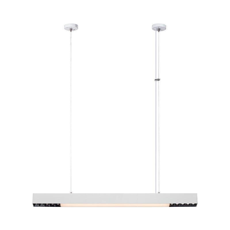Lampa wisząca Tuya 80 cm biała, liniowa, z diodą LED CCT 32 W