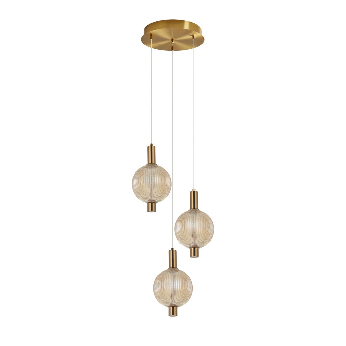 Lampa wisząca LENTI LED 18W Ciepła biel 1340lm złota wym: 133 x 35 x 35 cm Italux