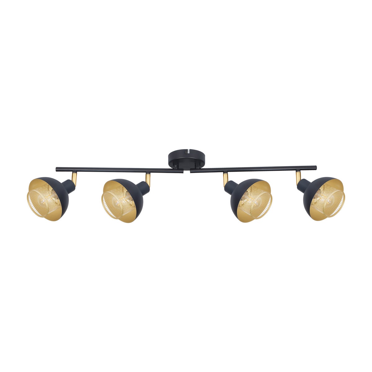 Reflektor sufitowy ruchomy Savio czarny 4xE14x40W metal wym:20x84,5x12cm IP20 Italux
