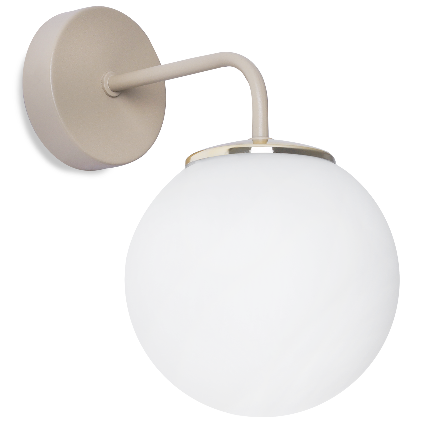 Lampa ścienna kinkiet Light Home LH Siena 1x E14 kaszmirowy/biały/złoty